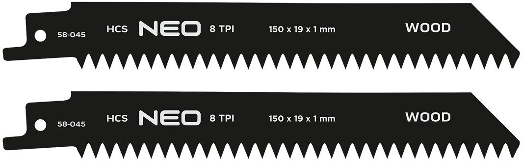 Reciprocating saw blade  HCS  152 x
