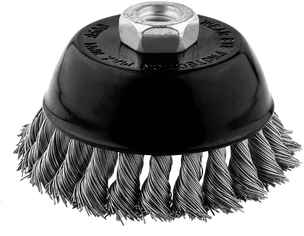 Wire front brush 100 mm  twisted