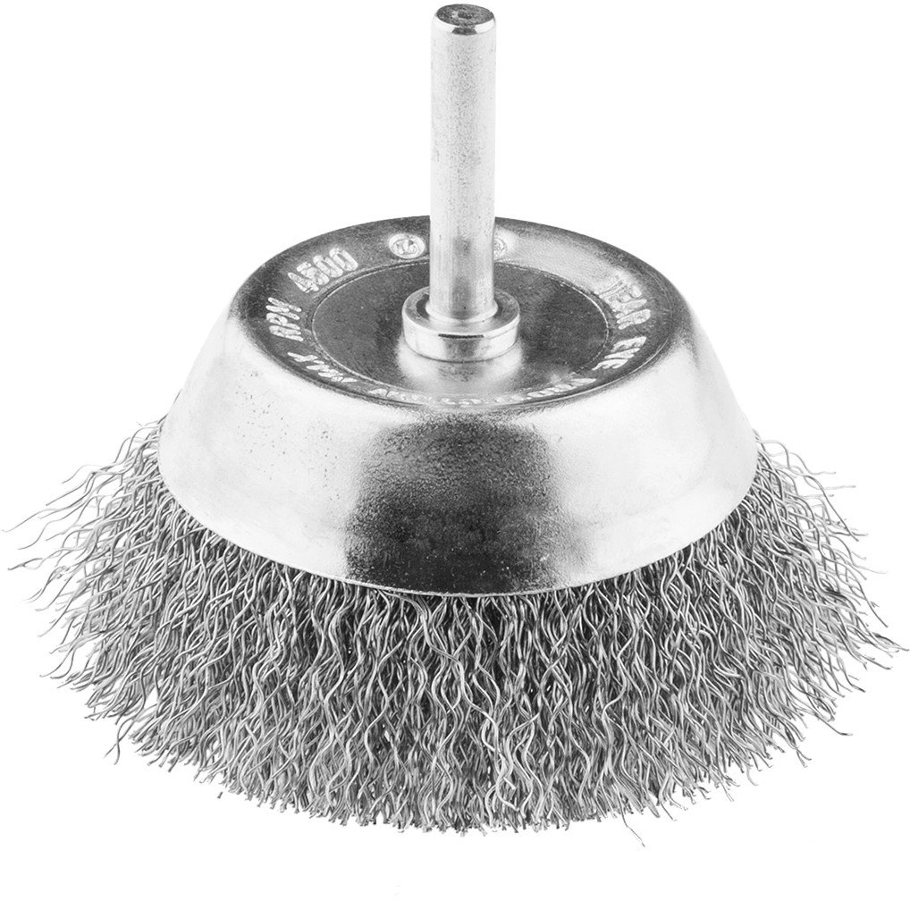 Wire butt brush 70 mm  crimped