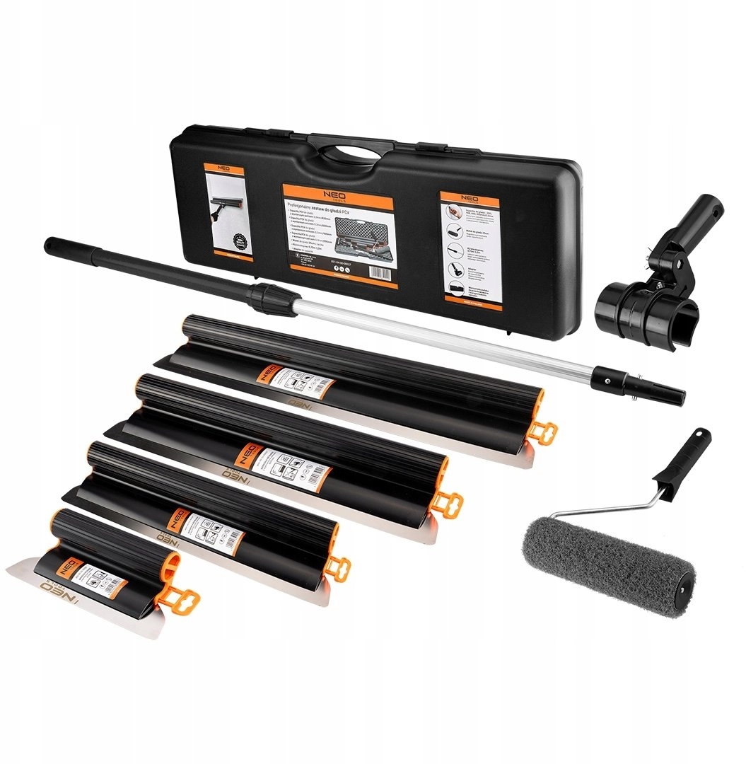 Set of plaster putty  telescopic stick