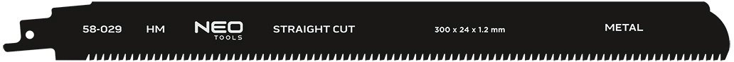 Neo Reciprocating saw blade for straight
