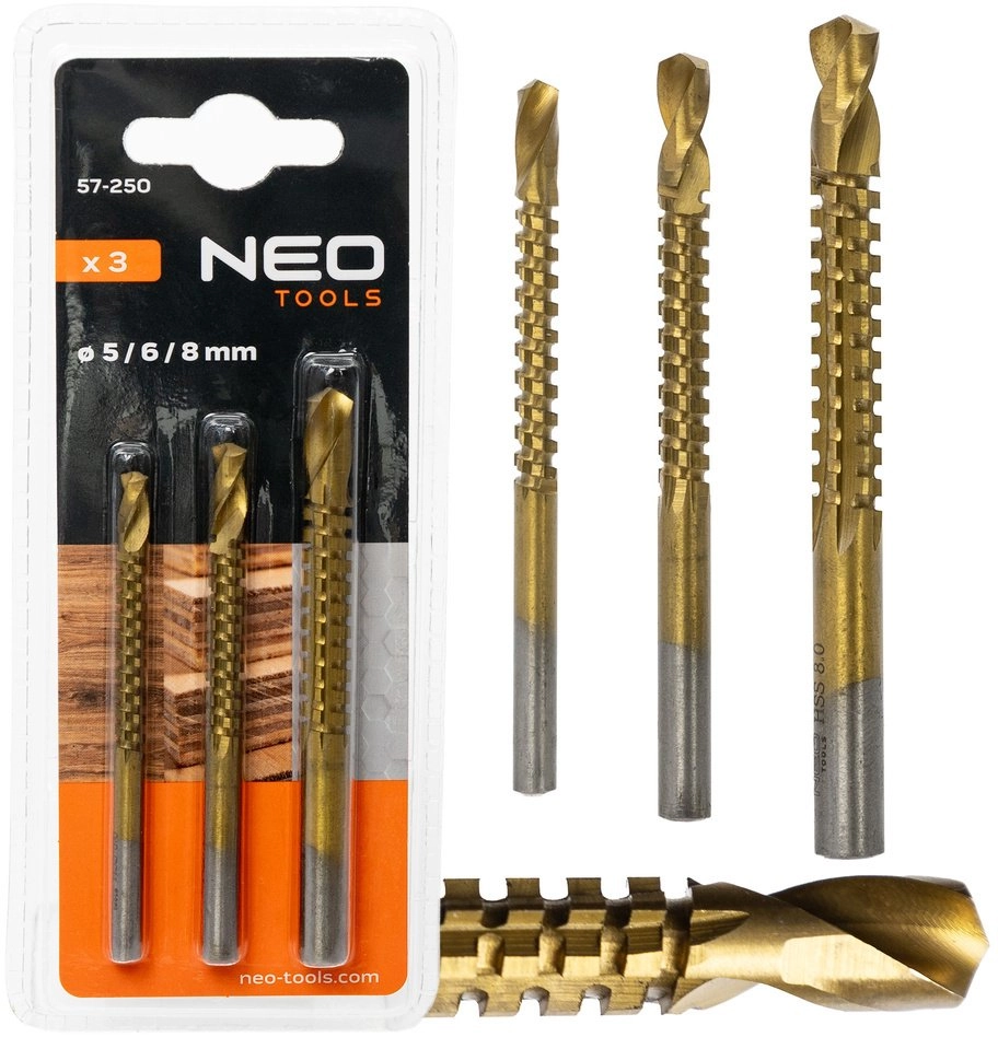 Neo HSS-TiN NEO Tools drill-saw set