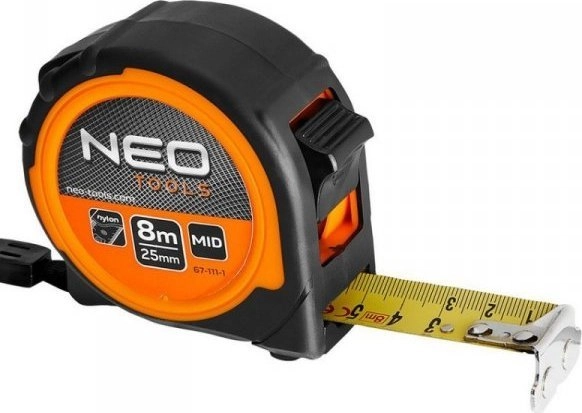 Neo ROLLING STEEL MEASURE 8M/25MM MAGNET