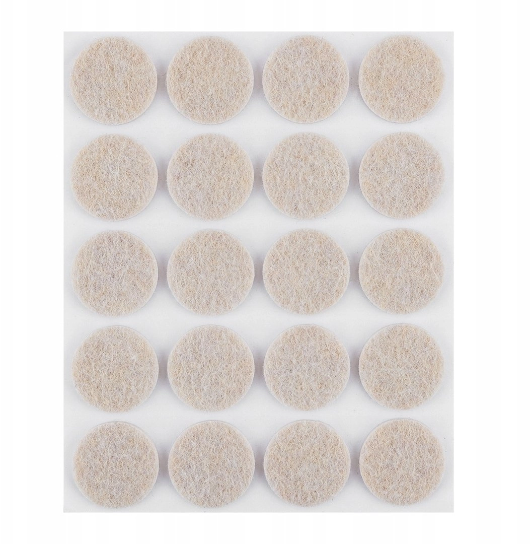 Neo Round self-adhesive felt pads  light