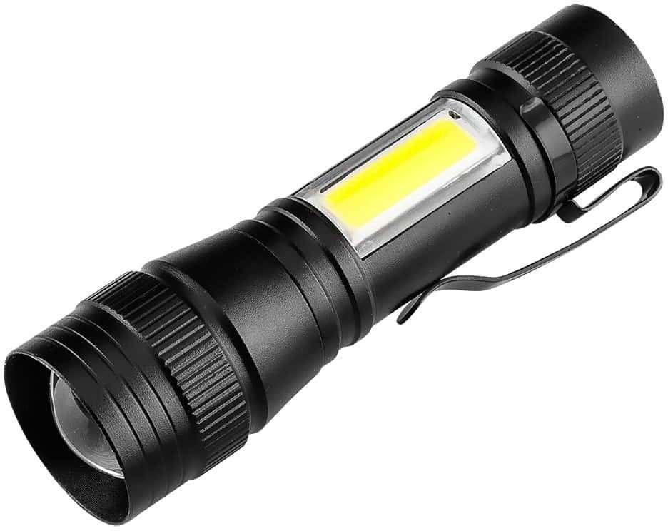 Neo flashlight XPE+COB rechargeable flashlight 220