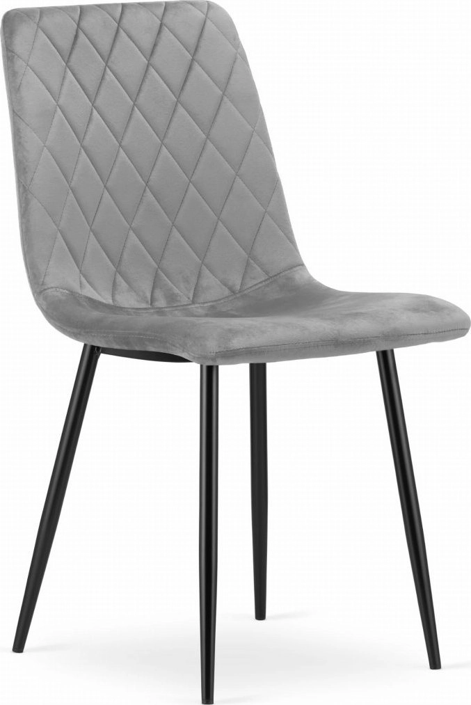 TURIN chair - bright grey velvet
