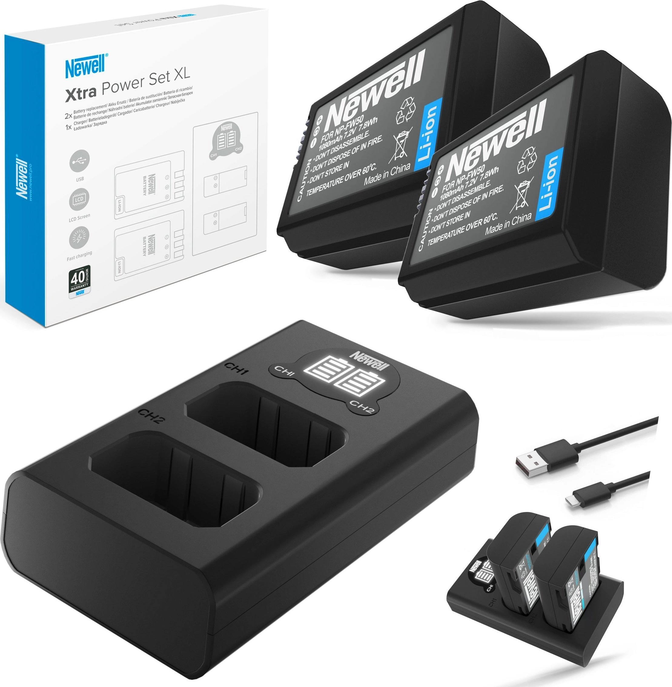 Newell battery Set of charger and