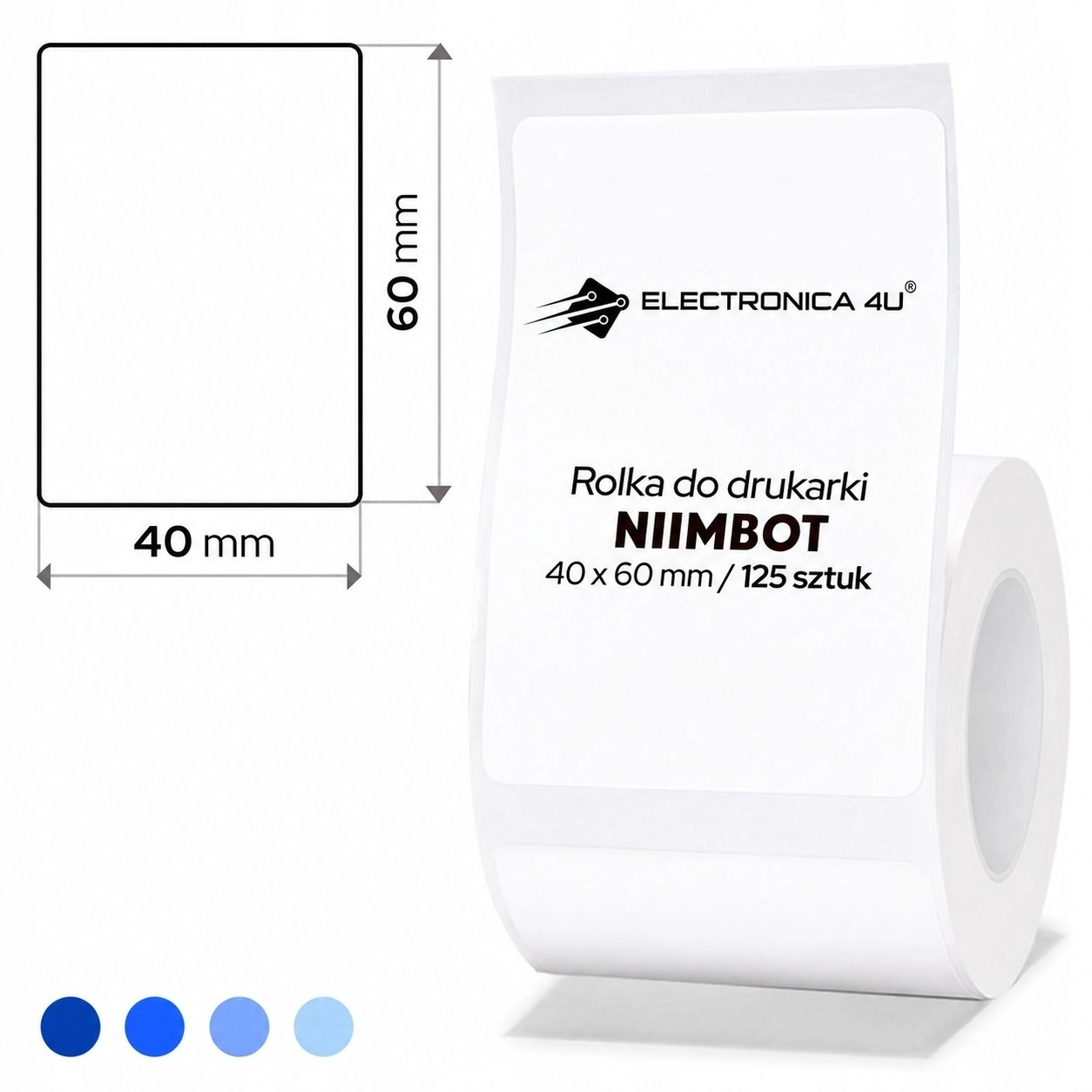 Niimbot Etykiety samoprzylepne naklejki termiczne Niimbot