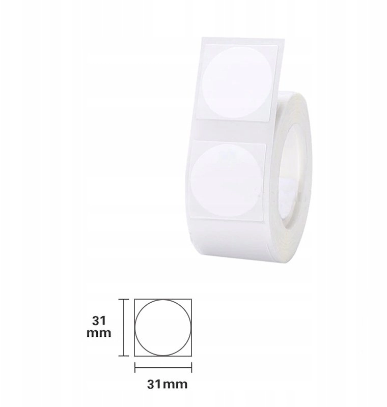 Niimbot T31*31 Round thermal labels -210White