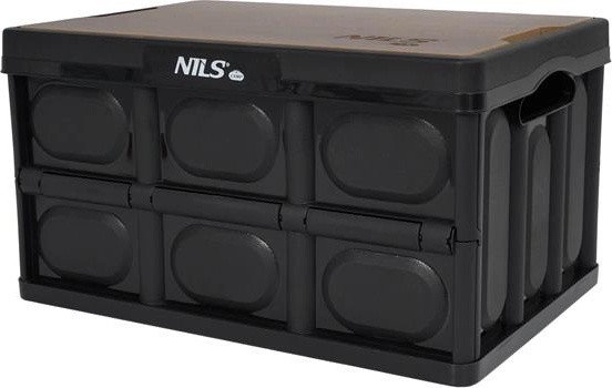 Folding camping box with table function