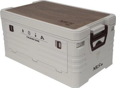 Folding camping box with table function