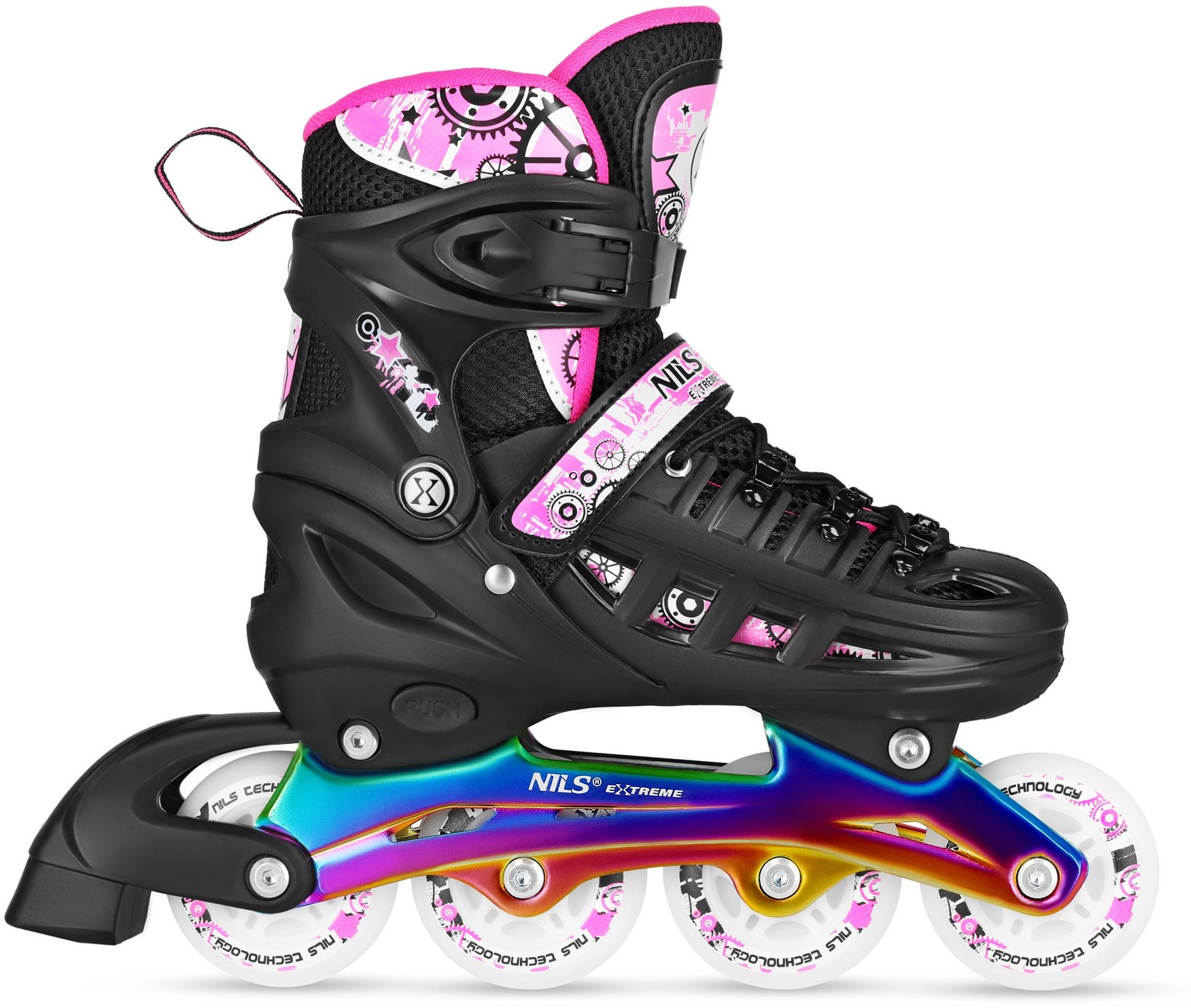 NH10905 4in1 LED SKATES PINK WITH