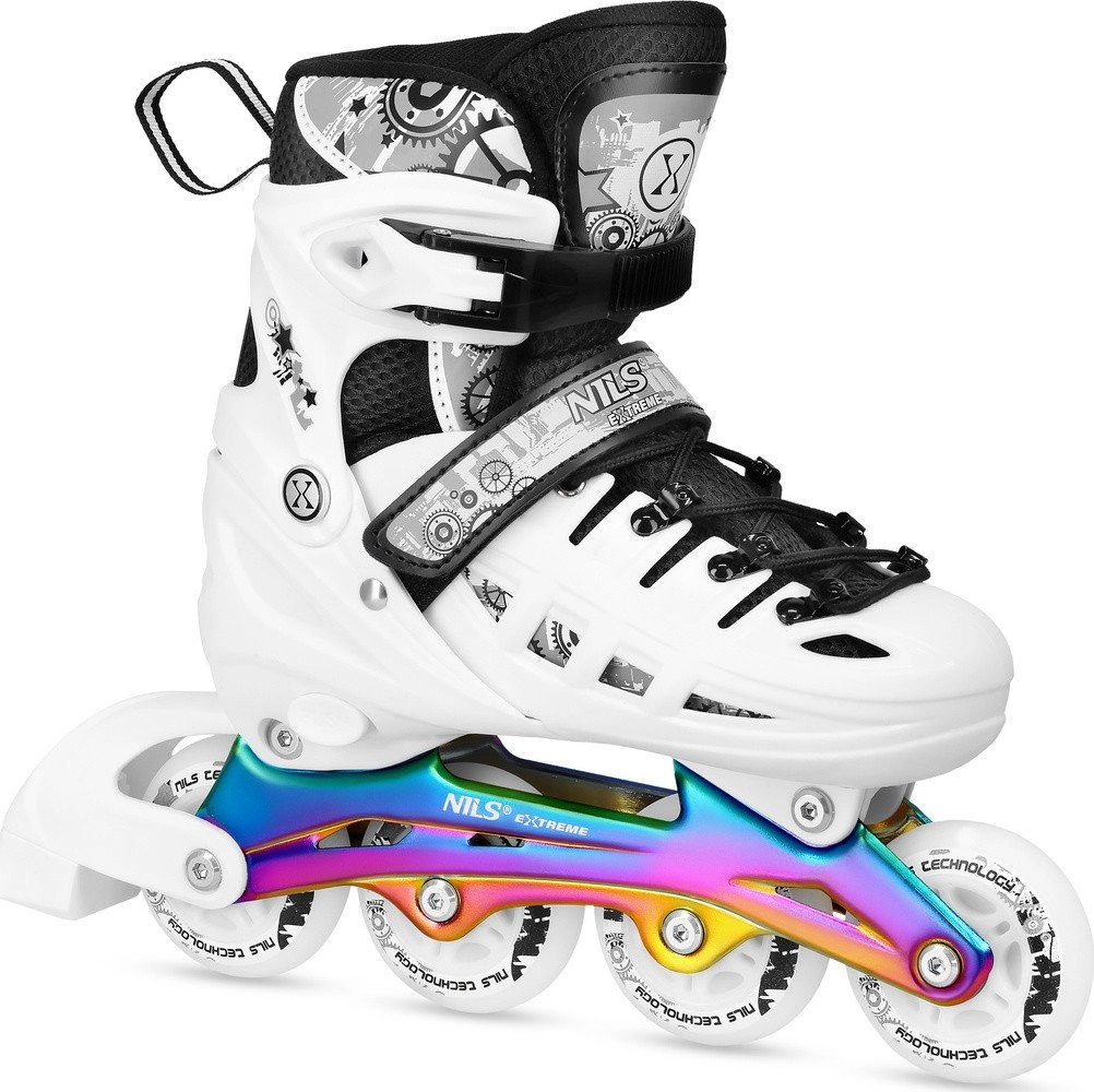 NH10905 4in1 LED SKATES WHITE WITH
