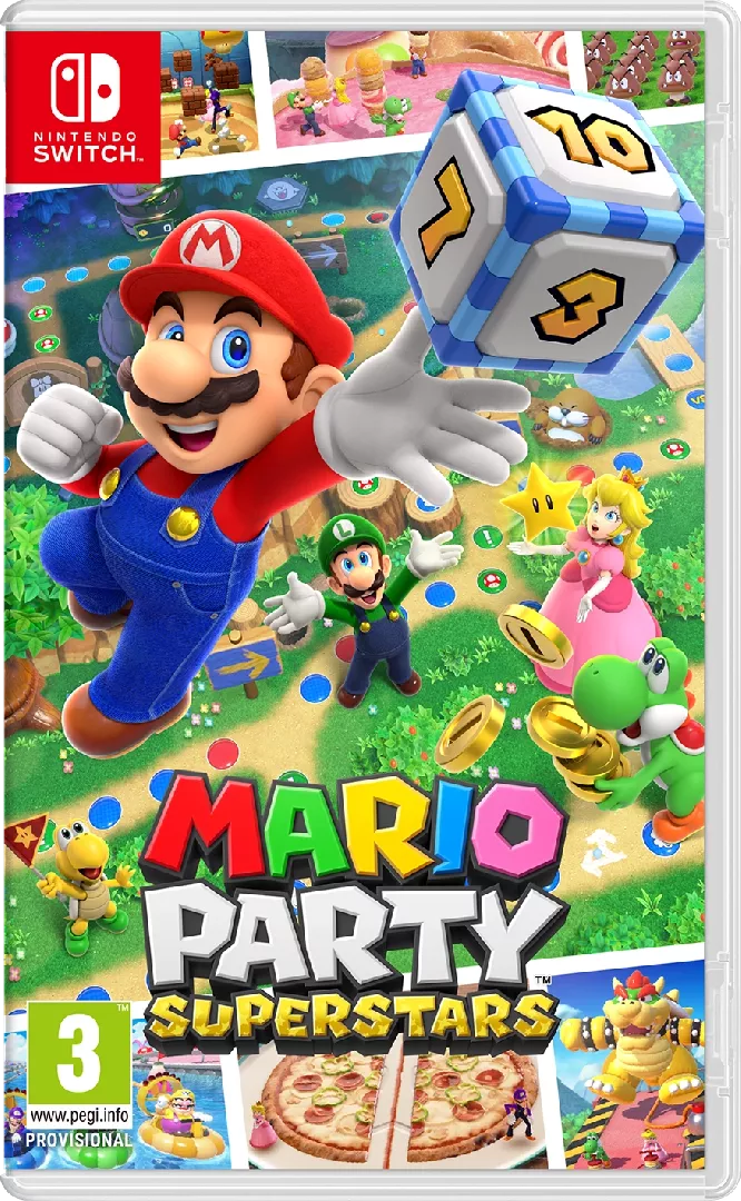 Nintendo Mario Party Superstars Standarts Daudzvalodu