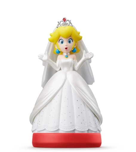Nintendo Amiibo Peach in wedding outfit