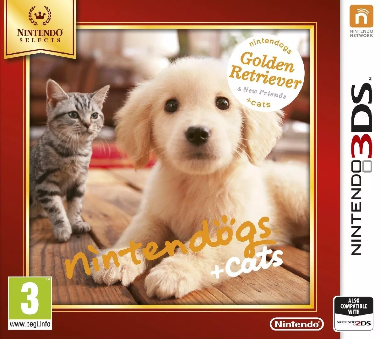 Nintendo Nintendogs + Cats Golden Retriever