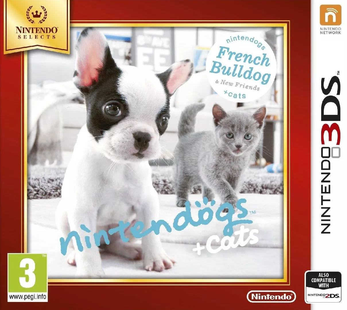 Nintendo Nintendogs + Cats Bouledogue Français