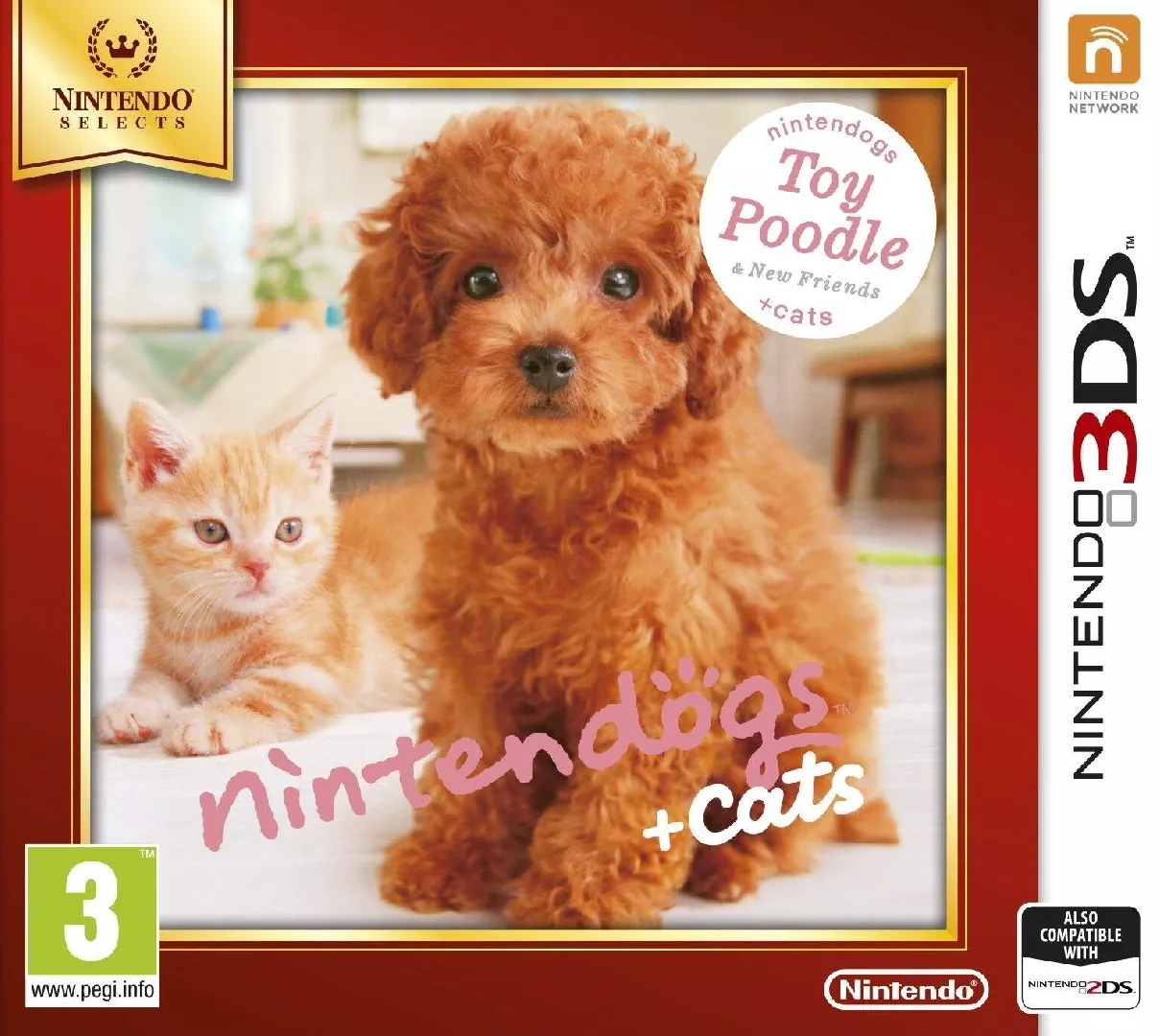 Nintendo Nintendogs + Cats Caniche Toy