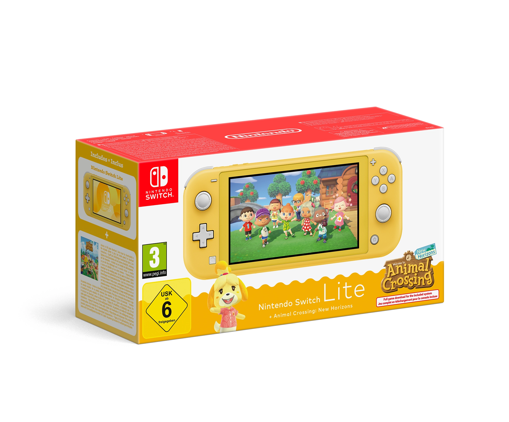 Nintendo Switch Lite Yellow + Animal