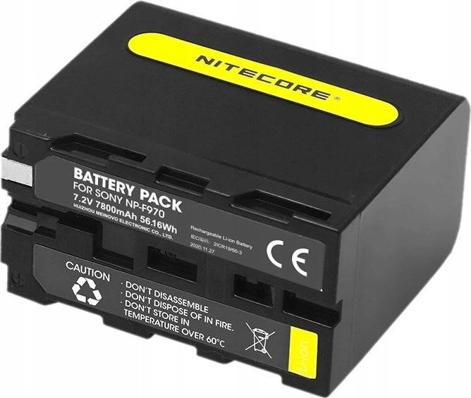 Nitecore NP-F970 battery pack 7800mAh 56