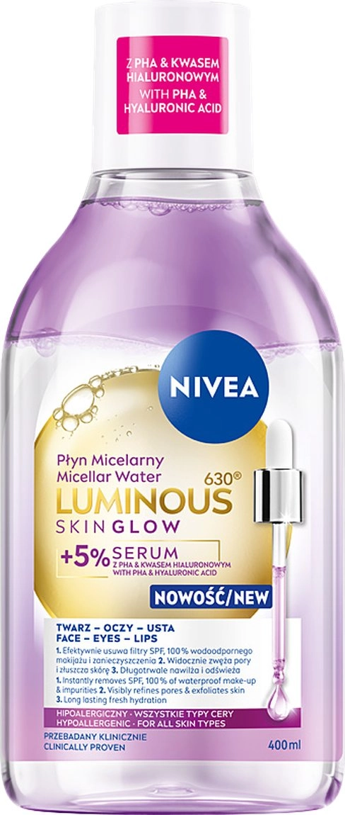 NIVEA V LUMINOUS GLOW Micellar fluid