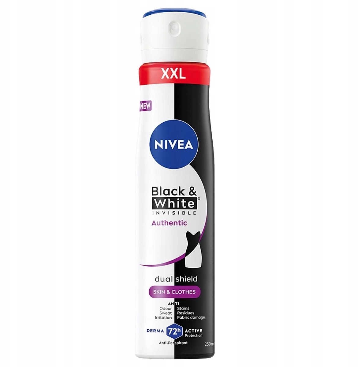 NIVEA BlackWhite Invisible Authentic Antyperspirant w