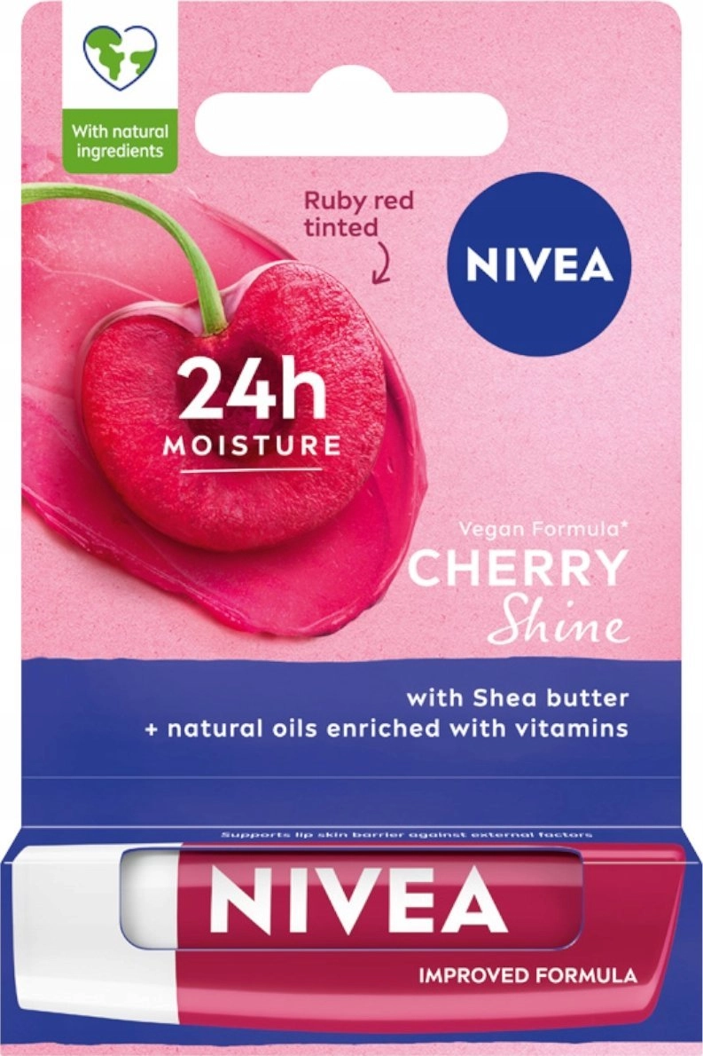 NIVEA CHERRY SHINE Pomadka ochronna do