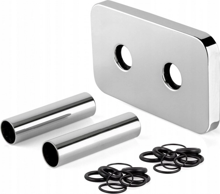 DUO ROSETTE 50MM CHROME WITH SEALS