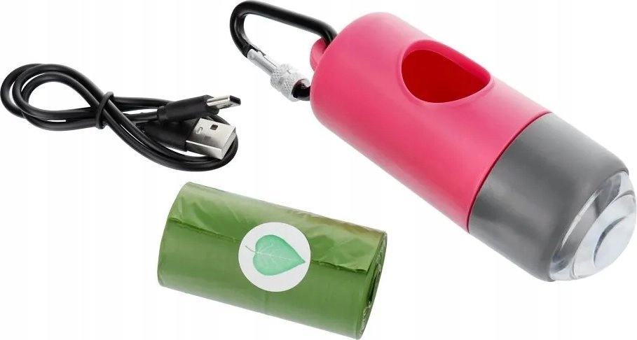 Dog excrement bag dispenser with carabiner