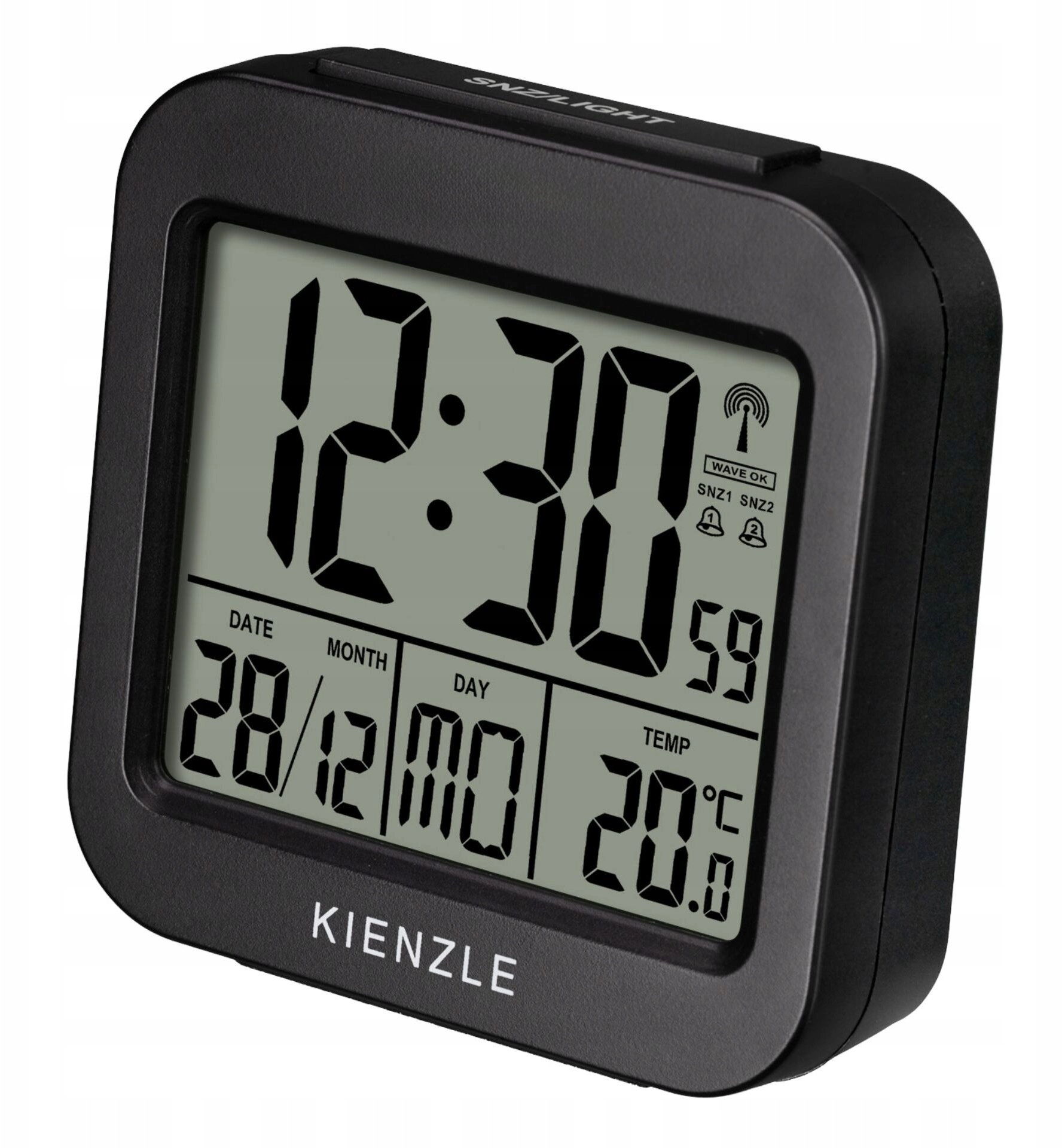 KIENZLE Reisewecker mit Innentemperatur 15374 4007922100654