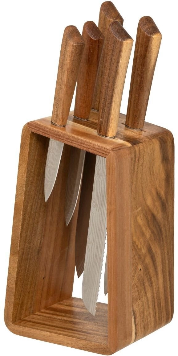 HARMONY knife set wooden stand +