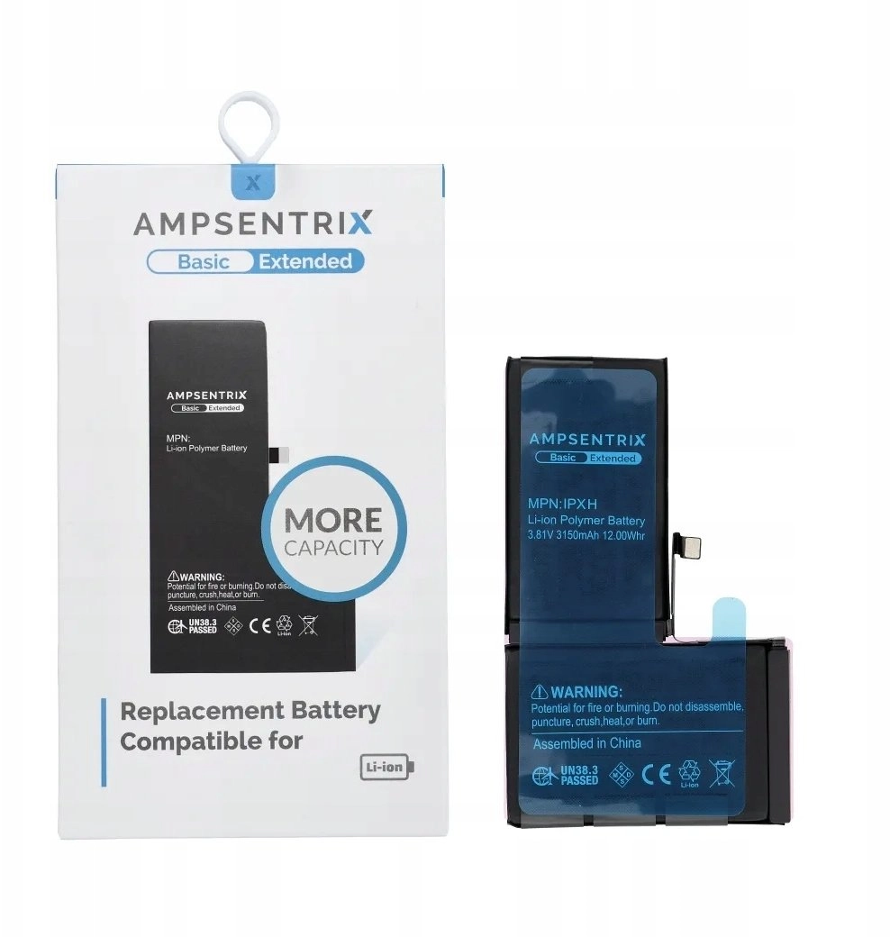 AmpSentrix Basic battery for iPhone X