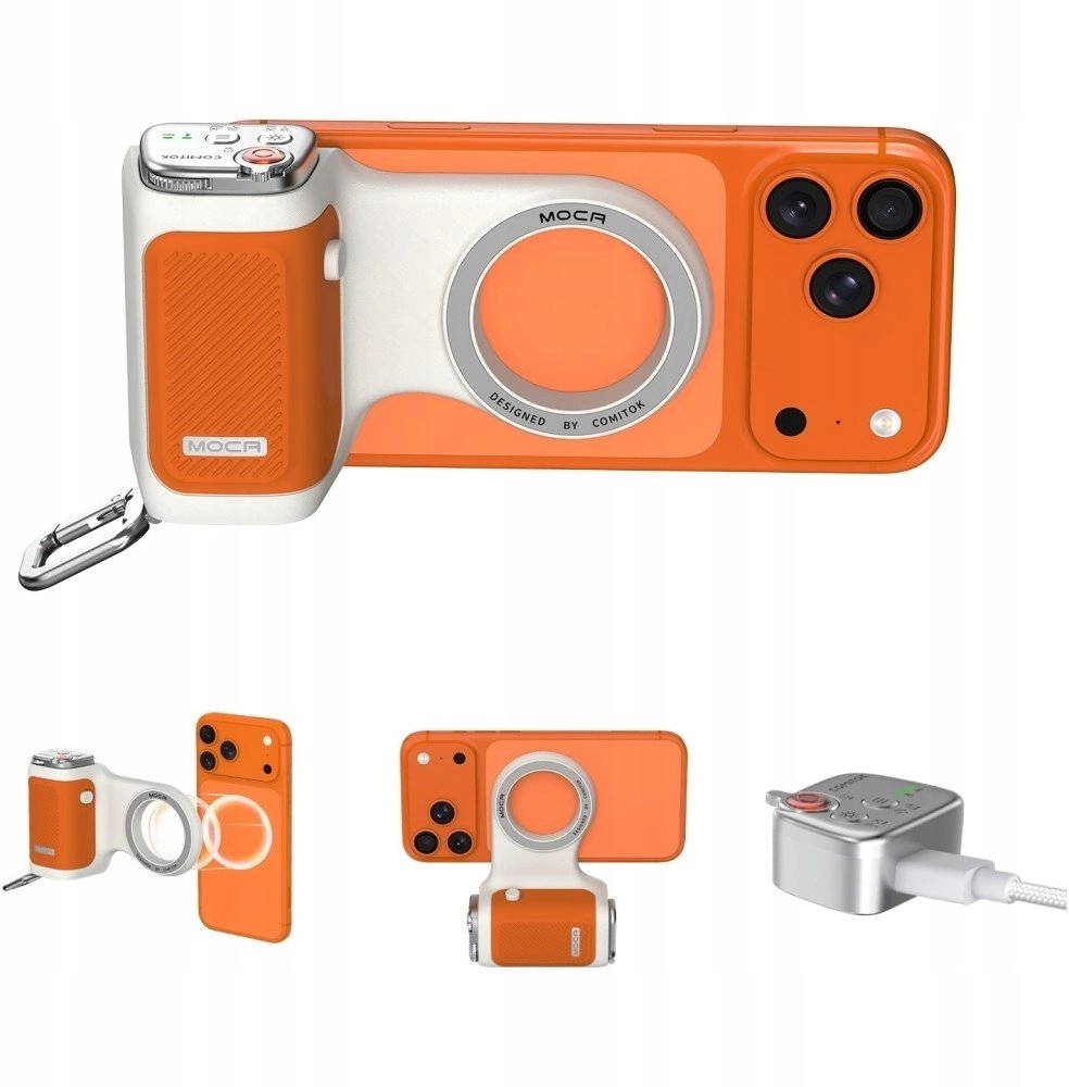 Comitok Moca orange hand phone holder