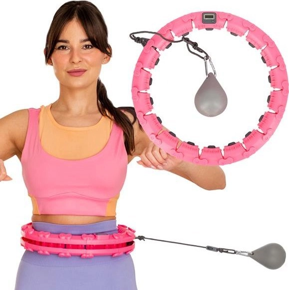 FH03 PINK HULA HOP Z OBCIĄŻNIKIEM
