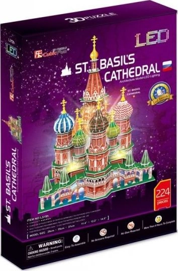 3D LED PUZZLE ST. CATHEDRAL BASILS