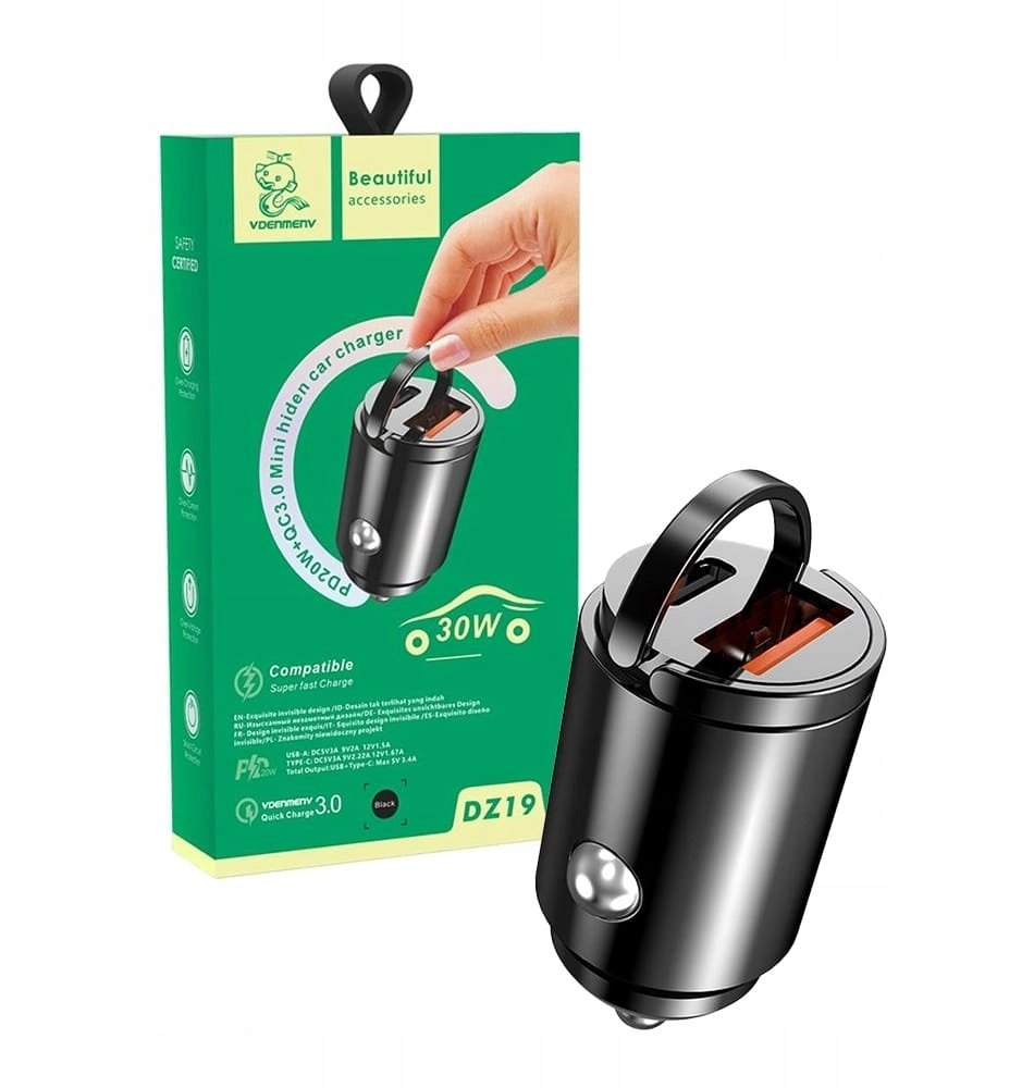 DENMEN CAR CHARGER 2X USB DZ19