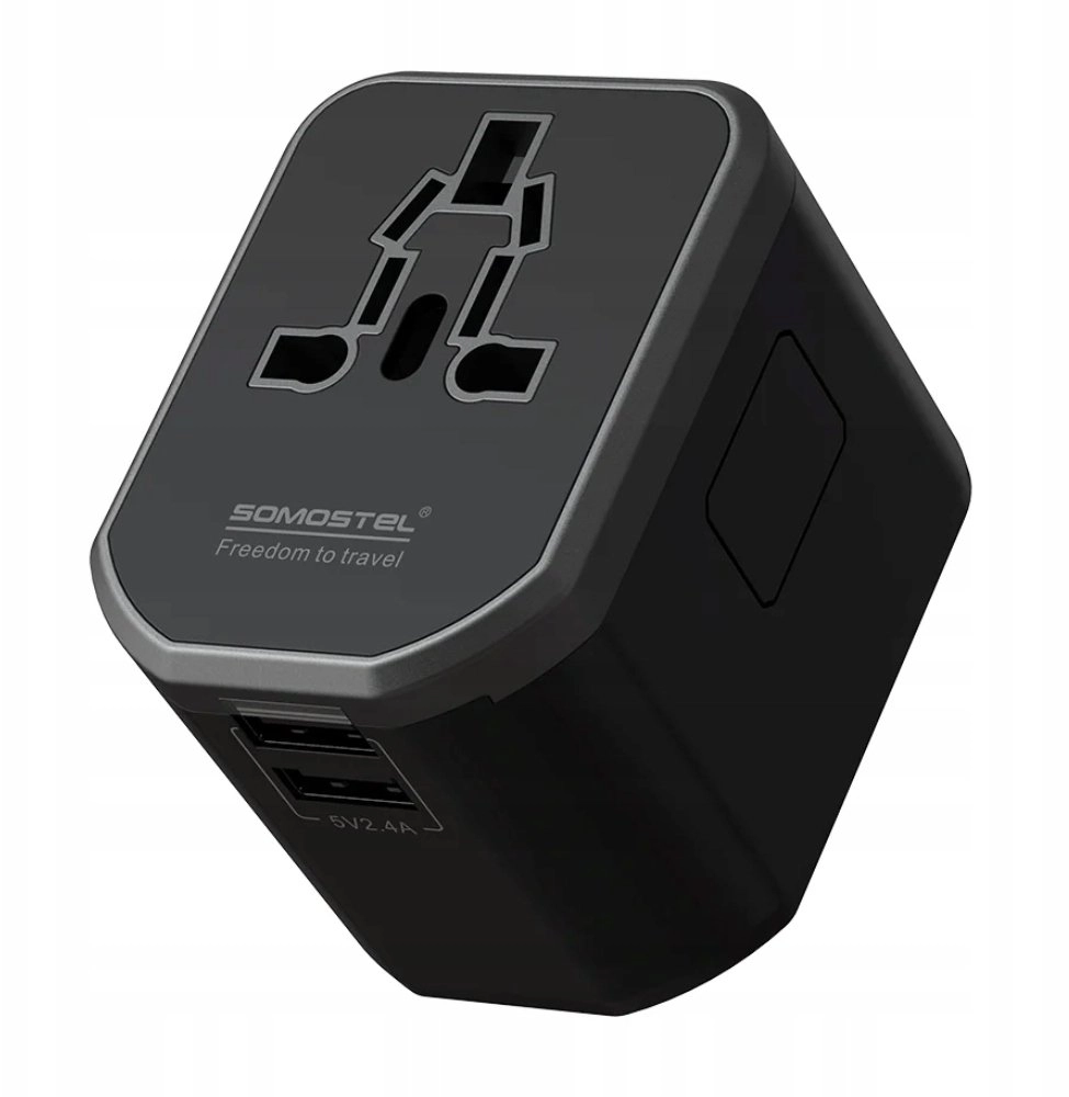 Somostel power adapter worldwide 2x USB