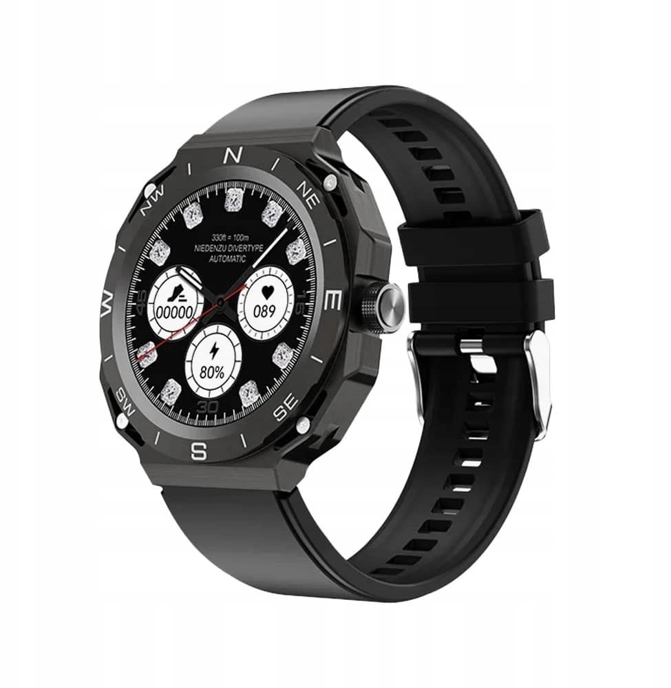 Viedpulkstenis Somostel Smartwatch +2 metāla maciņi Melns SMS-SK22