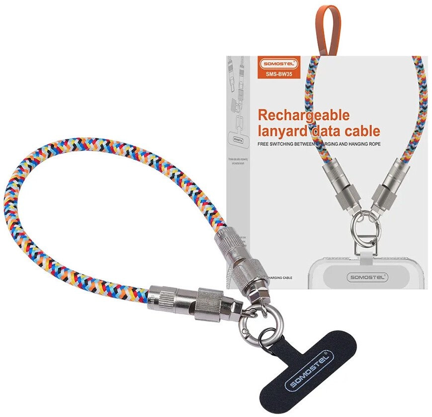 Somostel Wrist lanyard + cable Type-C