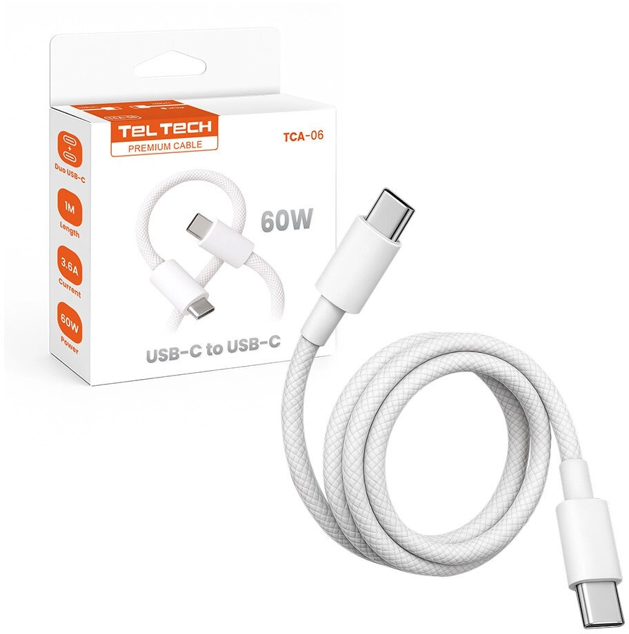 Teltech USB cable 3A USB-C -