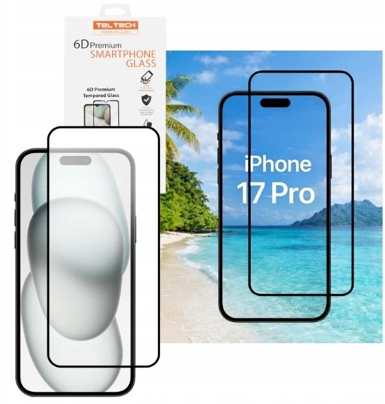 Teltech 6D tempered glass for iPhone