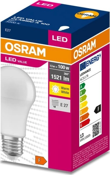 LED bulb E27 13W/830 E27 VALUE