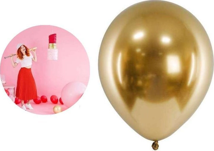 Glossy gold balloons 30 cm 10