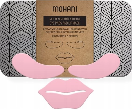 Reusable silicone eye pads and lip