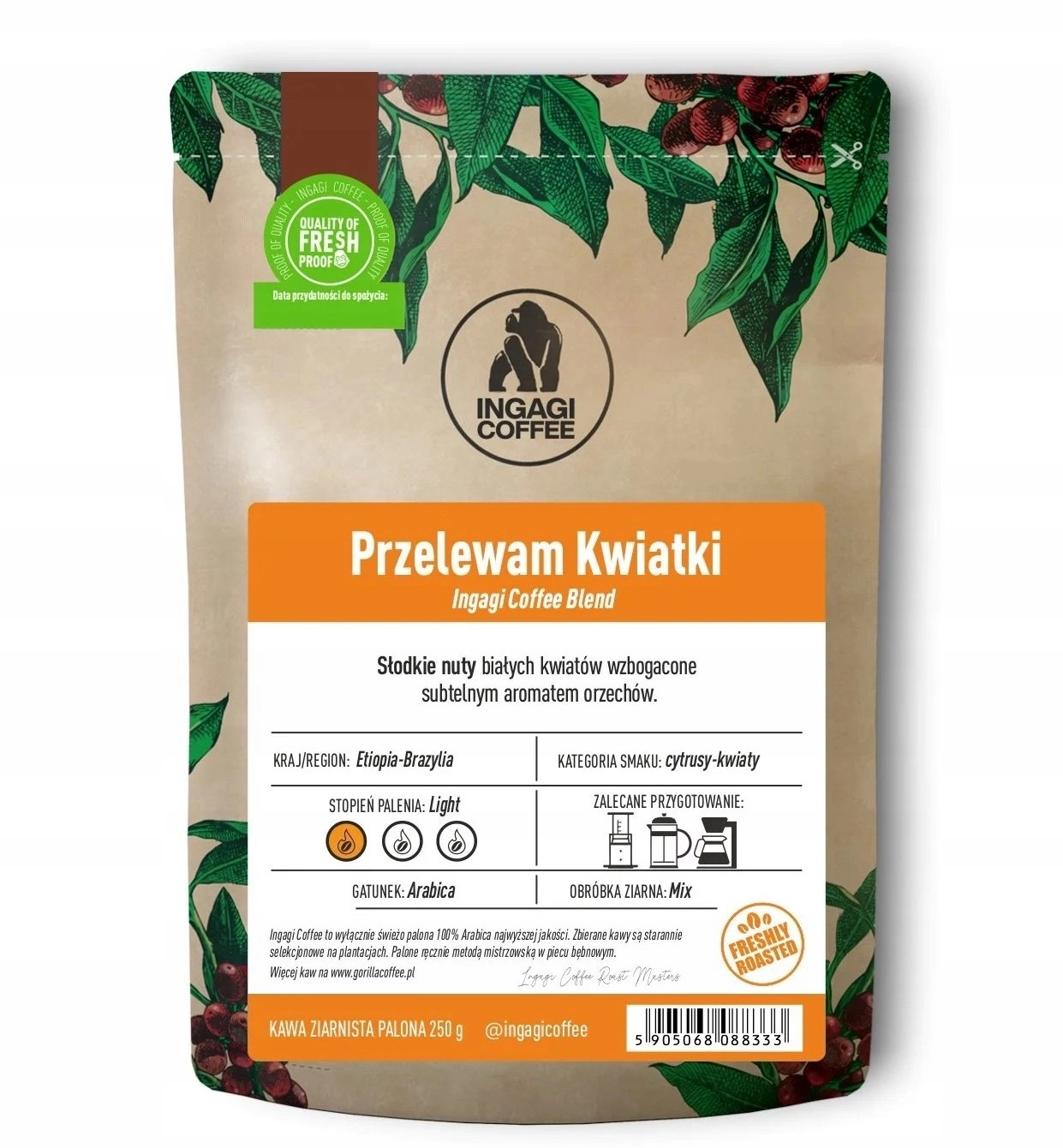 Coffee beans Ingagi Coffee Przelewam Kwiaty