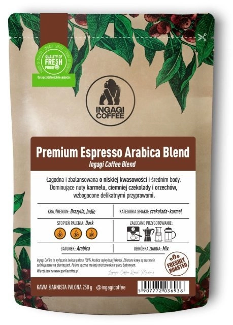 Ingagi Coffee Premium Espresso Arabica Blend