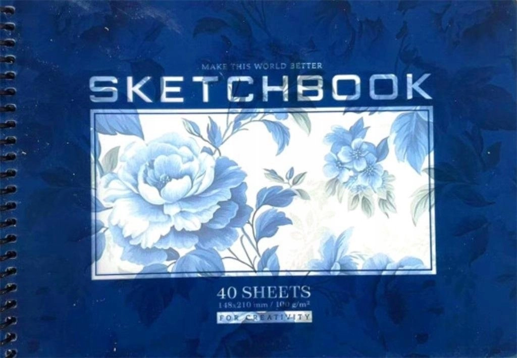 Sketchbook A5/40K circle smooth Flowers FRESH