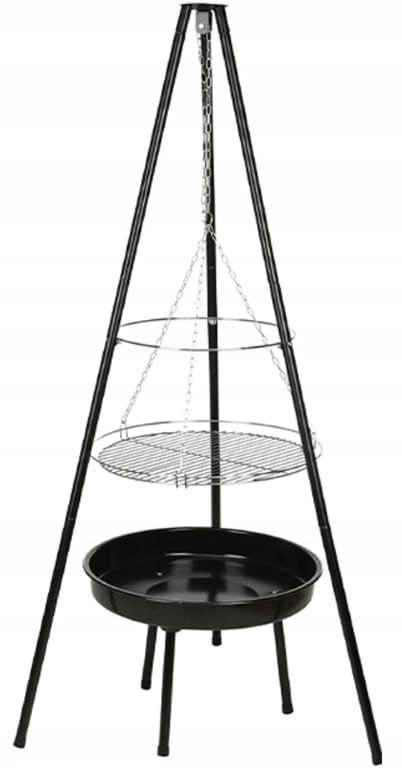 Grill wiszący z paleniskiem 52cm Stalowy