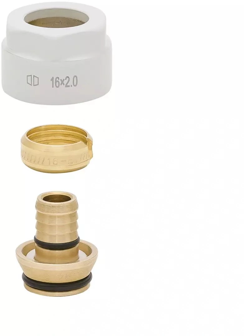 Connector for PEX 16x2 -3/4 white
