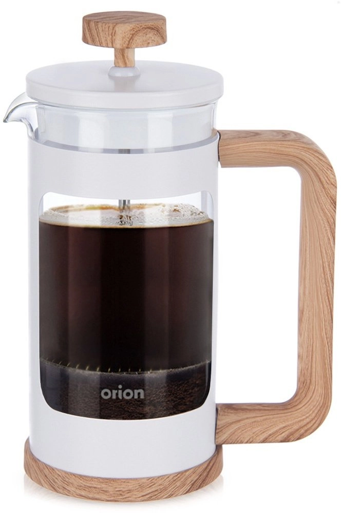 WHITELINE glass piston coffee and tea
